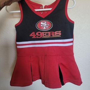 12 months 49er cheerleader dress in perfect condition